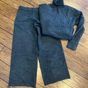 Women's Gray Turtleneck Sweater